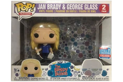Funko Pop Television The Brady Bunch Jan Brady And George Glass Fall Convention Exclusive 2 Pack Fr
