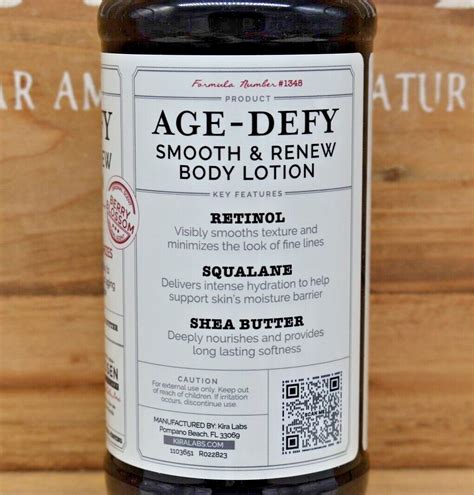 Rosen Apothecary Age Defy Smooth And Renew Body Lotion Retinol Squalene