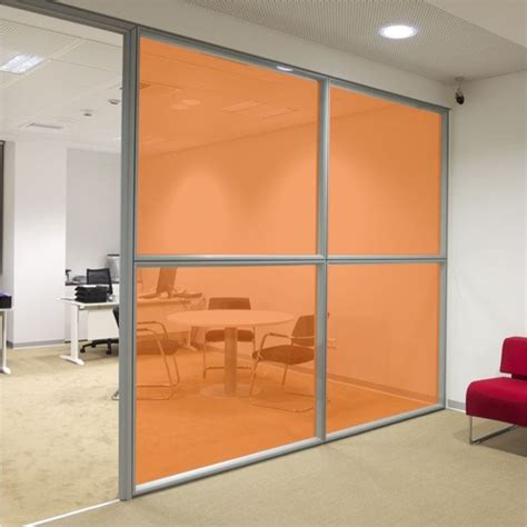Orange Coloured Window Film Stained Glass Film