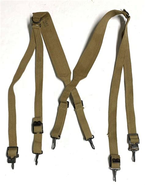 Original Wwii 1943 British Made M1936 Combat Suspenders 3940558054