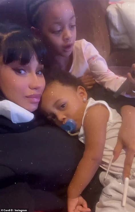 Cardi B Shares Cute Video With Daughter Kulture Four And One Year Old Son Wave On Social Media