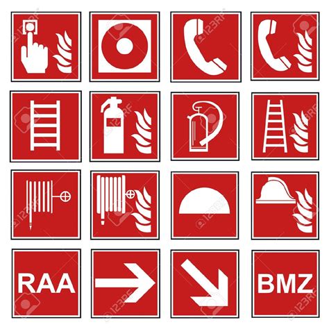 Several Signage Used For Providing Fire Safety Ask 2 World