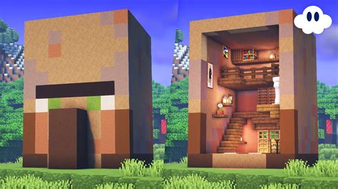 Minecraft How To Build A Villager Head House Youtube