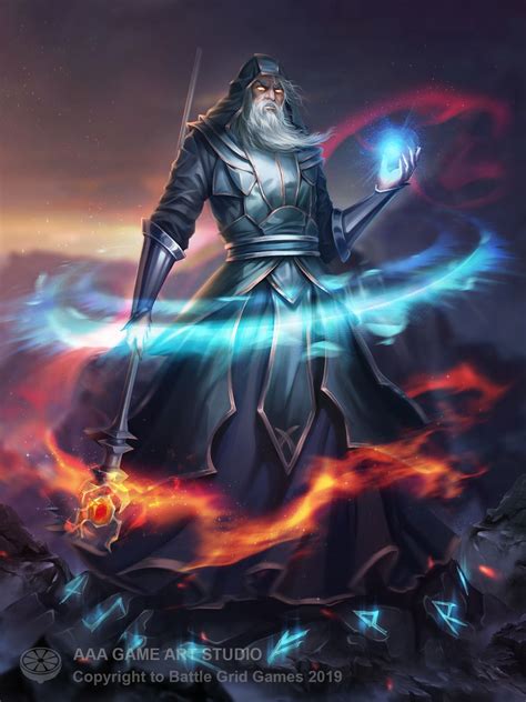 Fantasy Wizard Fantasy Warrior Fantasy Rpg Dark Fantasy Art Merlin