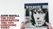 John Mayall / The First Generation 1965-1974 unboxing video - YouTube