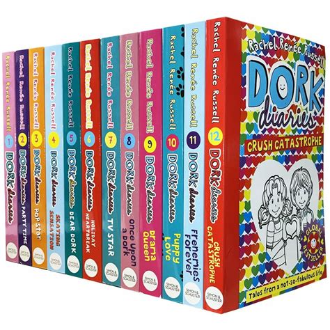 Dork Diaries Series 12 Books Collection Set By Rachel Renee Russell Pb