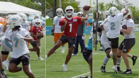 Tua Tagovailoa Throwing Tds Left And Right At Training Camp 🐬 Youtube