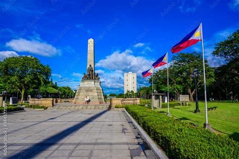 Plakat Monument In Memory Of Jose Rizal In Rizal Park In Metro Manila