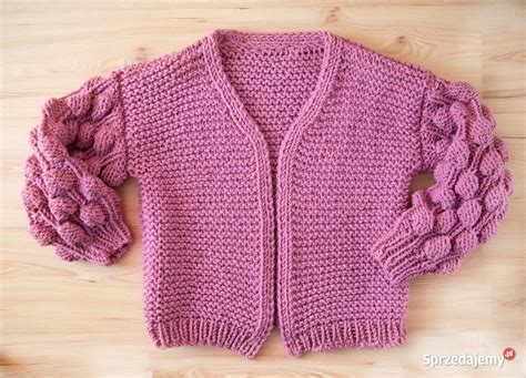 Sweter Handmade Sweter ręcznie robiony na drutach Oversiz Gdynia Sprzedajemy pl