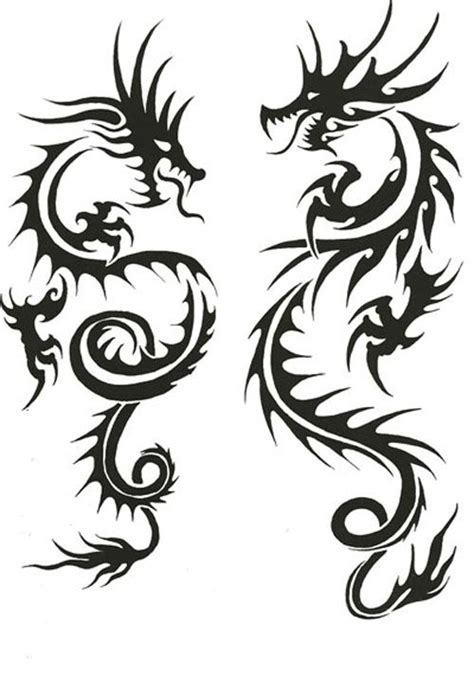 Tribal Chinese Dragon Tattoos Dragons Chinese Dragon Tattoos