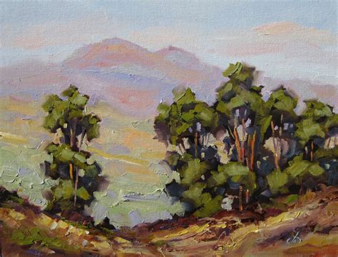 Tom Brown Fine Art 12x16 Inch California Impressionist Landscape By