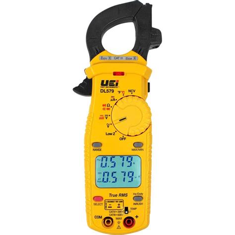 Uei Test Instruments Dl579 600a Dual Display Trms Clamp Wtemp