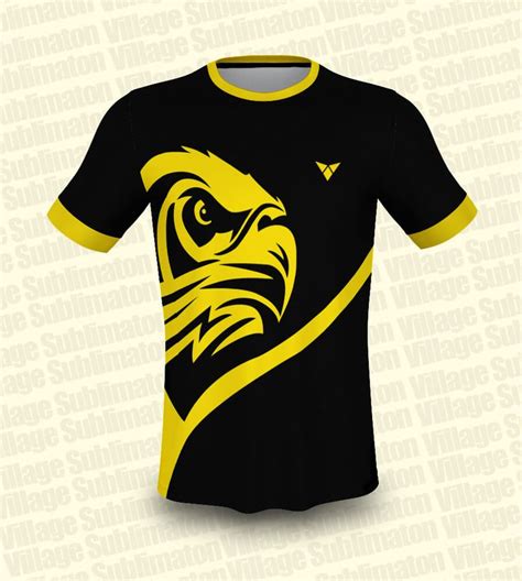 Hey Check This Black And Yellow Eagle Sports Jersey Design Rs15000