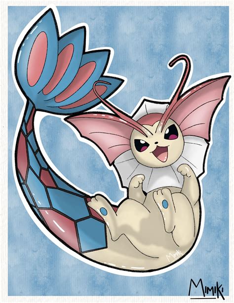 here s a fusion of two of the prettiest water type pokémon milotic and vaporeon enjoy [oc