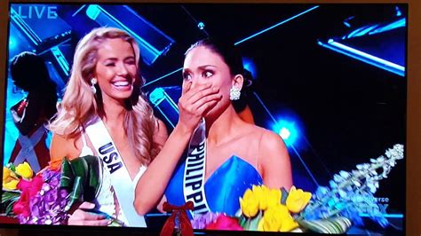 Miss Universe 2015 Mess Up Crowned Wrong Person Youtube