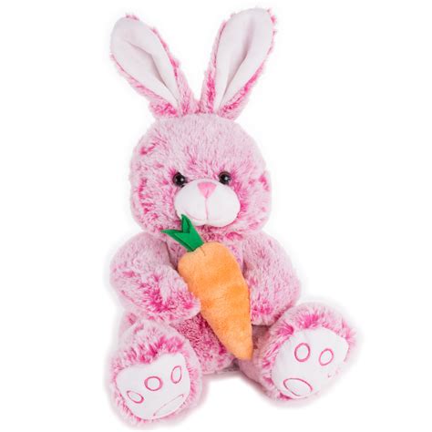 Veil Entertainment Soft Stuffed Rabbit With Carrot Easter Bunny 14