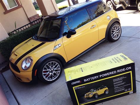 My Mellow Yellow Mini Cooper Jcw And The Box It Came In Yellow Mini