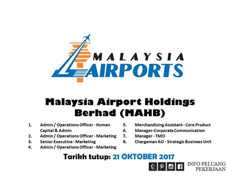 Over the years, some of these airports have been recognised as premier gateways to asia, even receiving various international. Jawatan Kosong Malaysia Airport Holdings Berhad (MAHB)
