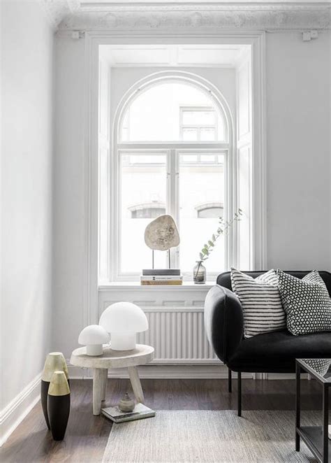 White Walls And Walnut Floors Via Coco Lapine Design Coco Lapine