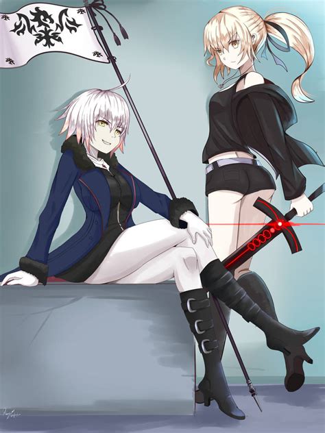 Saber Alter And Jeanne Alter Ver Shinjuku 1999 By Kathrynslee On Deviantart