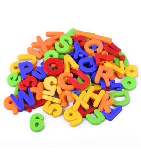 Boxiki Kids Magnetic Letters And Numbers For Children Colorful Fridge