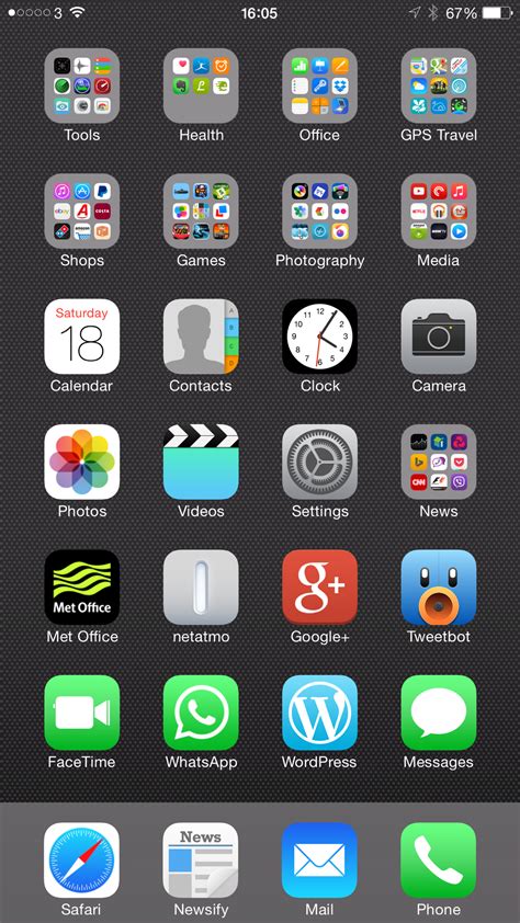 My Iphone 6 Plus Home Screen Layout Design And Why Its