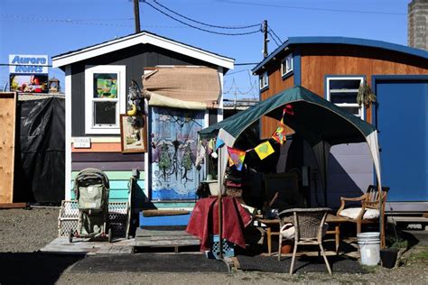 Homeless Tiny House Village Seattle