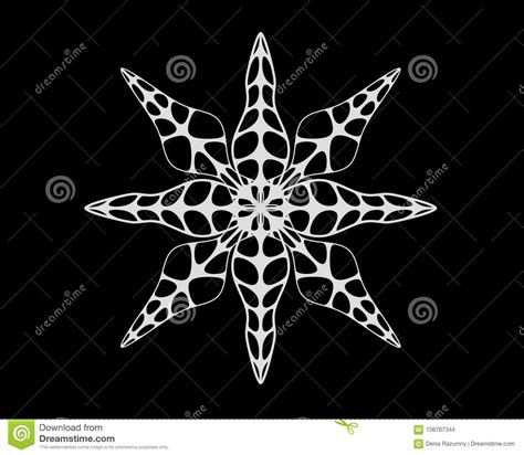 Snowflake In Paper Art And Craft Style For Happy Christmas 3d Render ...