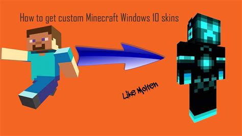 How To Get Minecraft Windows 10 Edition Custom Skins Youtube