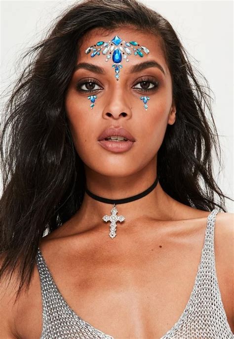 Amp Up Your Look With These Stick On Face Jewels We Guarantee All Eyes