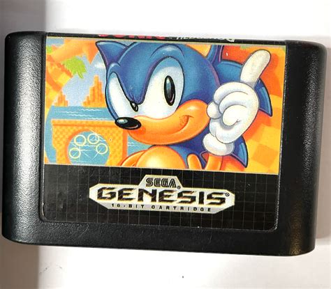 Sonic The Hedgehog Sega Genesis Game Cartridge The Game Island