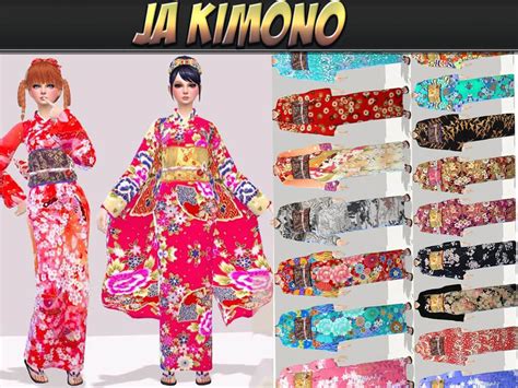 Sims 4 Japanese Kimono The Sims Book