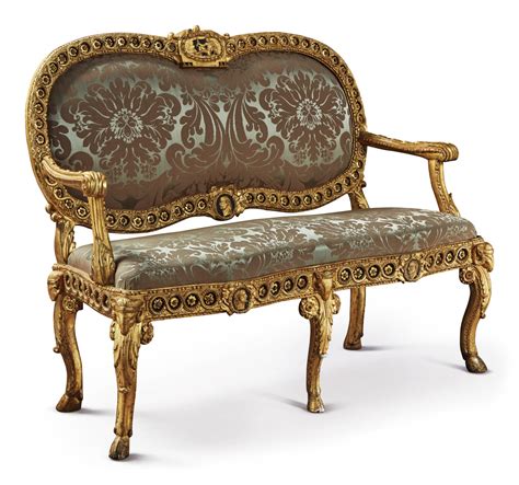 An Italian Neoclassical Giltwood Sofa Rome Late 18th Century Style
