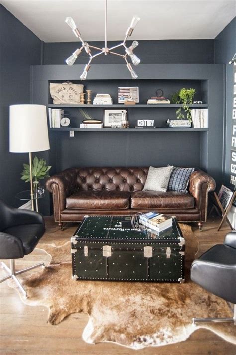 From brown leather chairs to modern wood furnishings, these stately selections make for a muted take on airy studio style. Masculine Office Decor Ideas That can Inspire Your Best ...