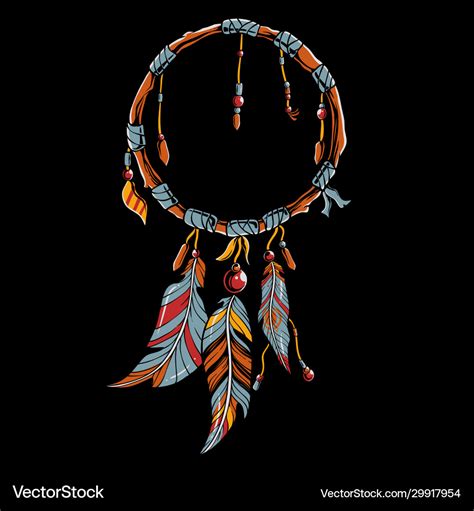 Colorful Dream Catcher Art Royalty Free Vector Image