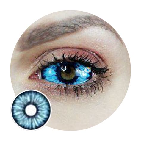 Sweety Blue Sclera Contacts Blue Elf Uniqso
