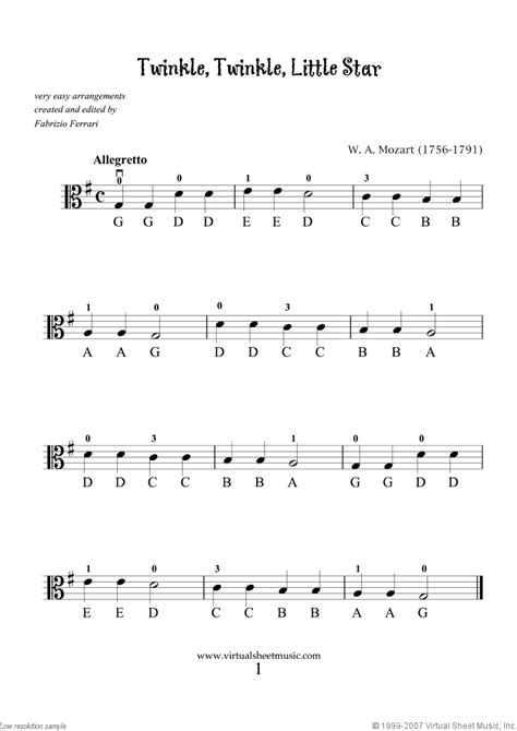 We have something for everyone from beginners to experienced players. Very Easy Collection, part I sheet music for viola solo PDF