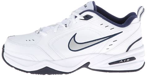 Nike Mens Nike Air Monarch Iv 4e Running Shoes 12 White Metallic