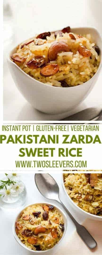 Pakistani Zarda Sweet Rice Made Quickly In The Instant Pot
