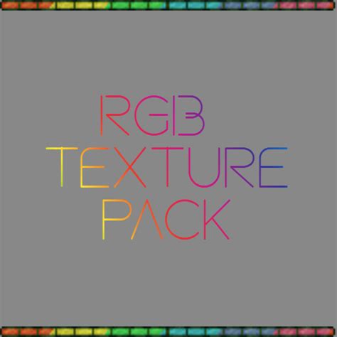 Rgb Texture Pack Minecraft Resource Pack