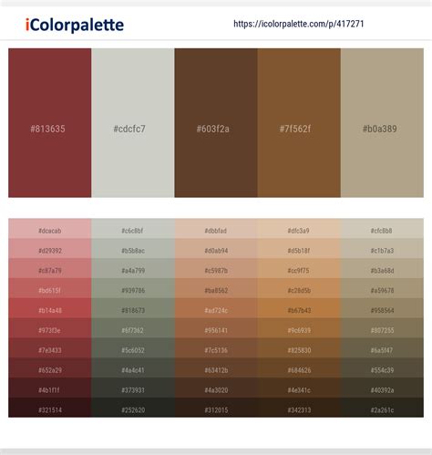 26 Brown Color Combinations Curated Collection Of Color Palettes