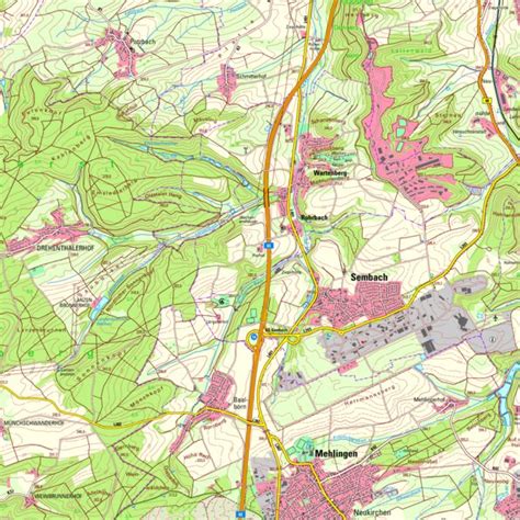 Sembach 125000 Map By Landesamt Fur Vermessung Und
