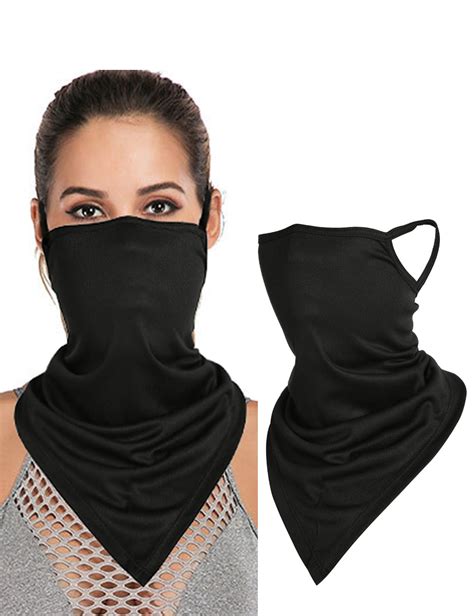 Bandanas For Face Scarf Mask Ear Loops Face Balaclava For Protection Neck Gaiters For Women And