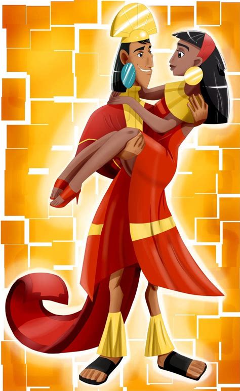 Kuzco The Emperor Carrying His Beloved Empress Malina Emperors New