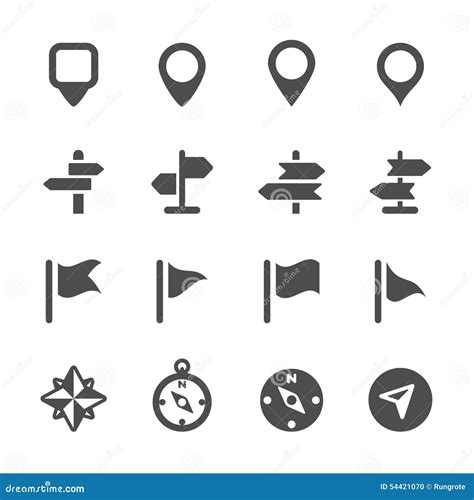 Map Icon Set 3 Vector Eps10 Stock Vector Illustration Of Location