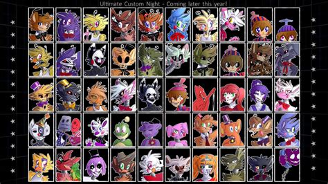 Ultimate Custom Night Roster Remake Five Nights At Freddy S Amino