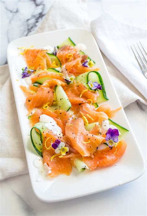Smoked Salmon And Cucumber Salad Sprinkles And Sprouts