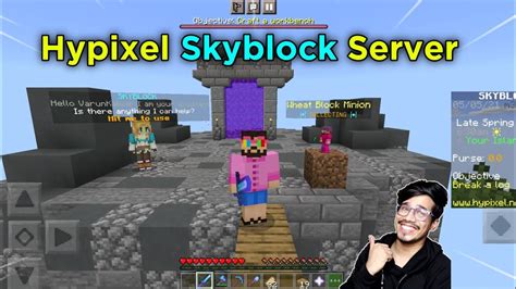 Hypixel Like Skyblock Server For Minecraft Pe Hypixel Skyblock Server