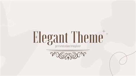 Elegant Powerpoint Template And Background