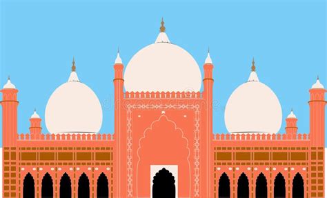 Badshahi Mosque Vector Stock Vector Illustration Of Font 278222905